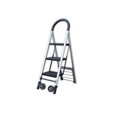 Escabeau diable pliable avec 3 marches  - Fiducial