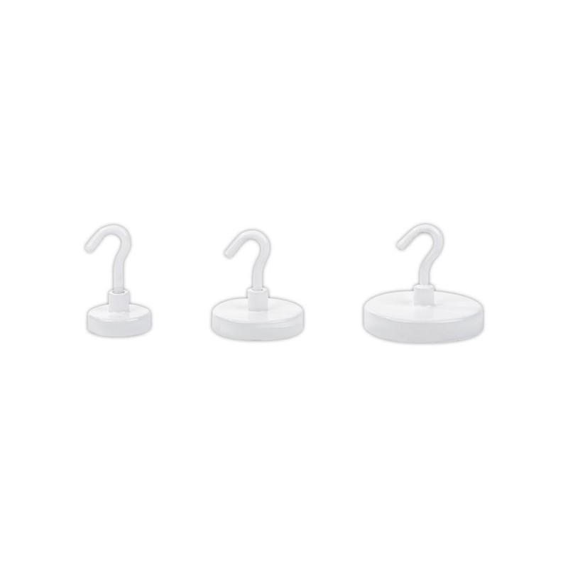 Crochets magnétiques 4kg  x3 - Fiducial