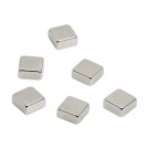 Aimants carrés - 10mm - Aluminium  x6 - Fiducial