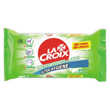50 lingettes avec javel La croix  - Fiducial