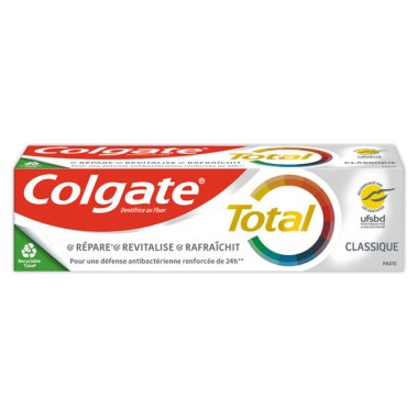 Dentifrice Colgate Total Classique 24hde défense  - Fiducial