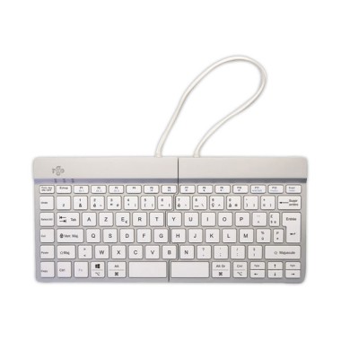 Clavier ergonomique Split Break blanc  - Fiducial