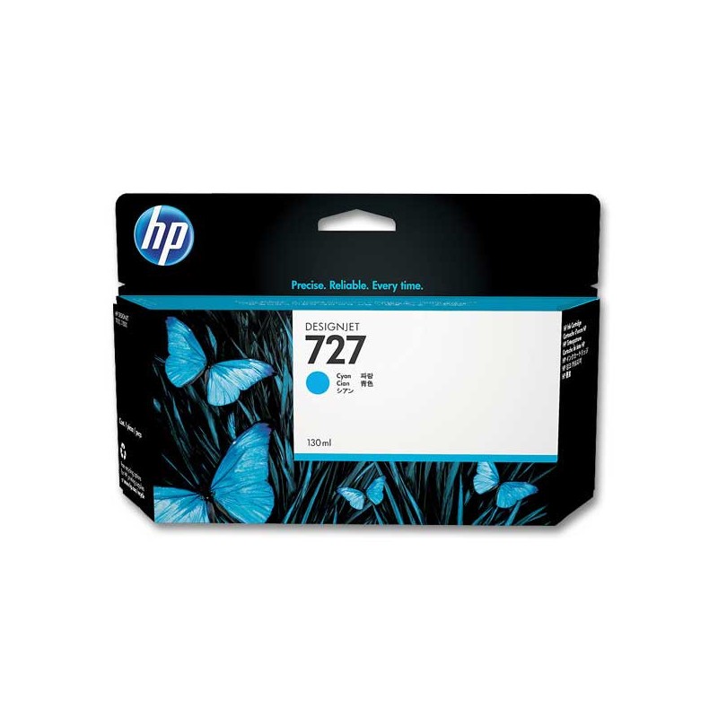 HP 727 cartouche d'encre cyan B3P19A  - Fiducial