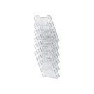 Trieur mural transparent 6 compartiments A4 vertical  - Fiducial