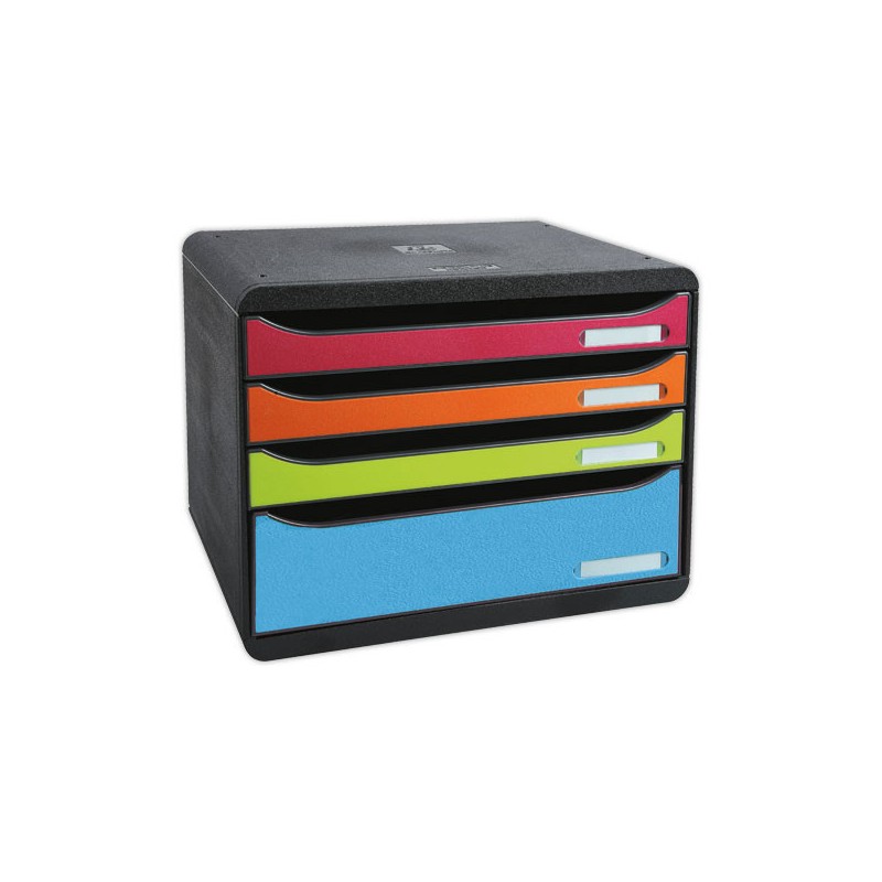 Module de classement 4 tiroirs assortis Store, corps noir  - Fiducial