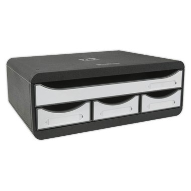Module de classement 4 tiroirs blanc STORE BOX  - Fiducial
