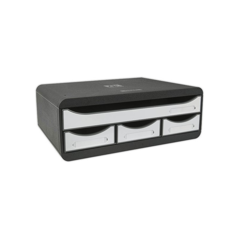 Module de classement 4 tiroirs blanc STORE BOX  - Fiducial