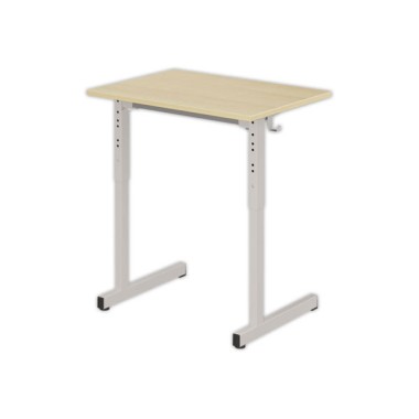 Tables GANGE réglables 70x50 cm hêtrespieds gris x2 - Shopdeschefs
