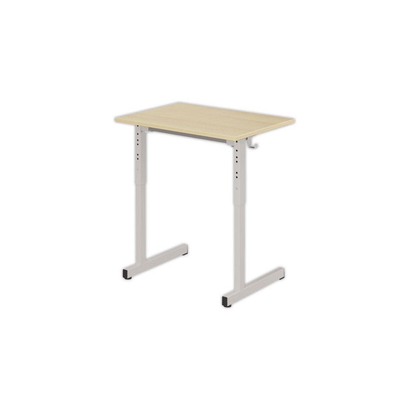 Tables GANGE réglables 70x50 cm hêtrespieds gris x2 - Shopdeschefs