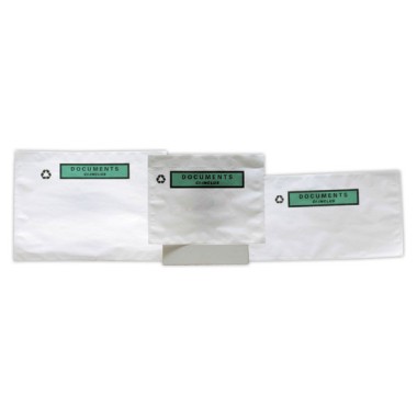 Pochettes adhésives Kraft "Documents ci-inclus" format 175x130mm x1000 - Shopdeschefs