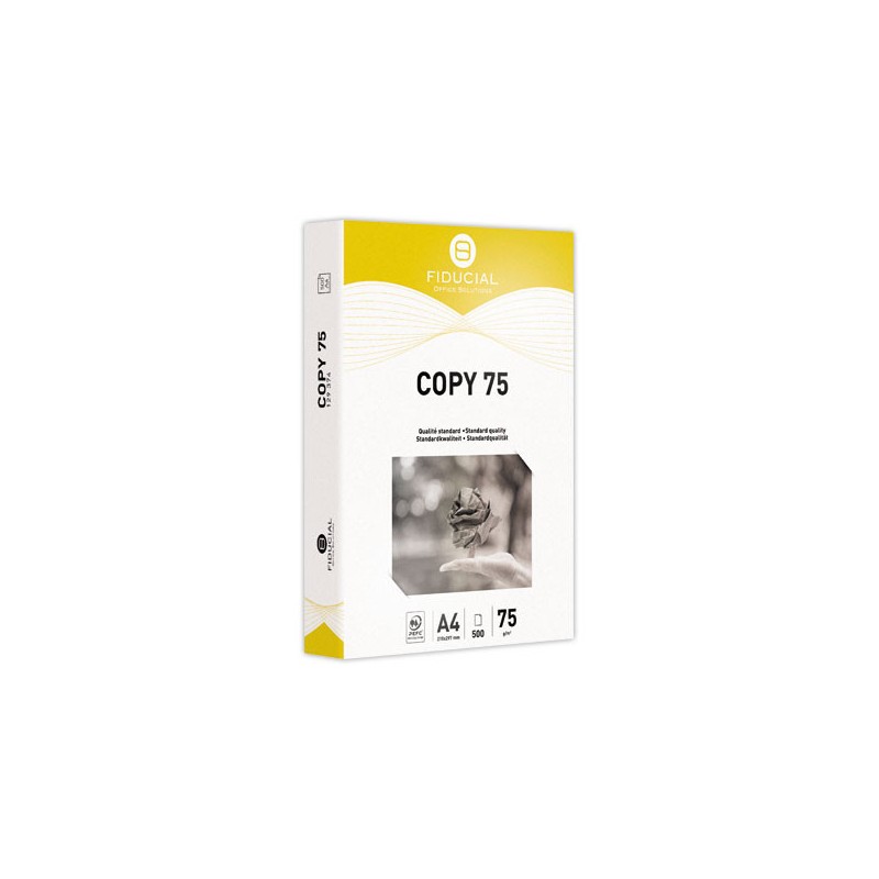 Ramettes de 500 feuilles de papier blanc A4 75g COPY 75 FIDUCIAL x240 - Fiducial Office Solutions