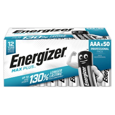 piles alcalines Energizer Max Plus AAA/LR03 x50 - Energizer