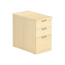Caisson hauteur bureau hêtre 3 tir. prof.80cm monté - Shopdeschefs