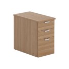 Caisson hauteur bureau noyer 3 tir. prof.80cm monté - Shopdeschefs