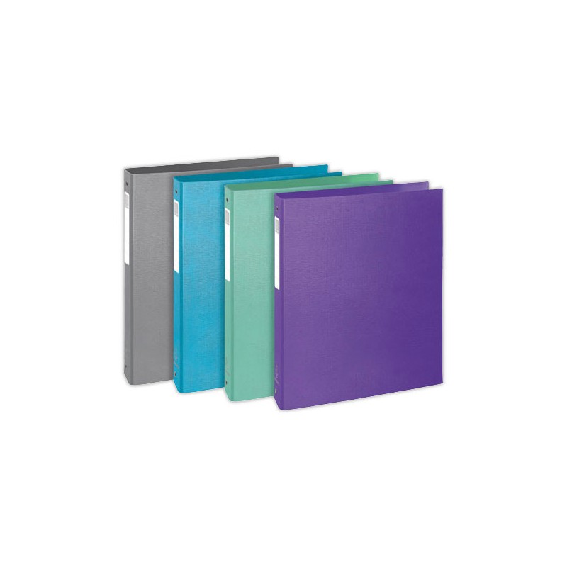 classeurs 4 anneaux TEKSTO - Assortis x10 - Exacompta