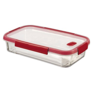 Boite alimentaire en verre rectangle 3,7L CURVER rouge - Curver