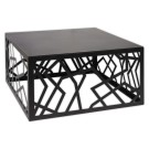 Table basse métal ajourée noir - Shopdeschefs