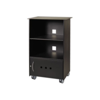 Meuble de rangement 1 porte en métal noir - Shopdeschefs