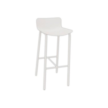 Tabouret haut H 75 cm POPP dossier bas - Shopdeschefs