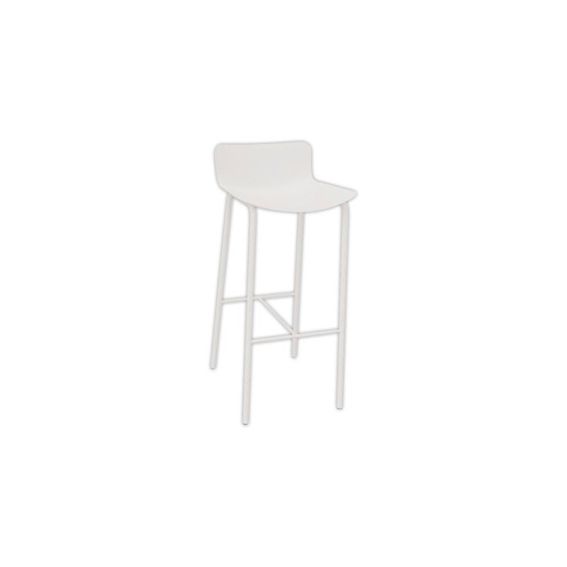 Tabouret haut H 75 cm POPP dossier bas - Shopdeschefs