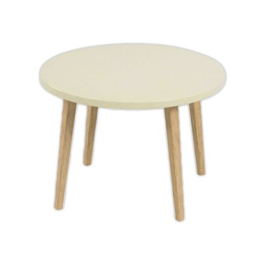 Table basse unie upcyclée Beige - Shopdeschefs