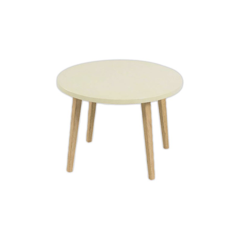 Table basse unie upcyclée Beige - Shopdeschefs
