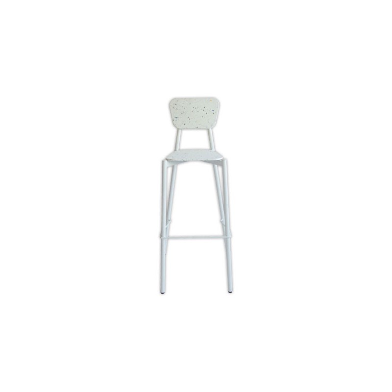 Tabouret haut MAHAUT décor FLOREAL monté - Galuce