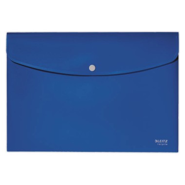 Pochette pression Leitz PP recyclé A4 bleu - Leitz