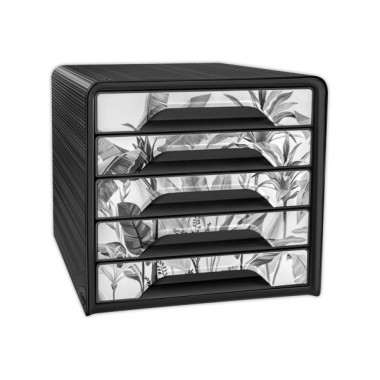 Module de classement 5 tiroirs SMOOVE - Marbre tropical - Cep