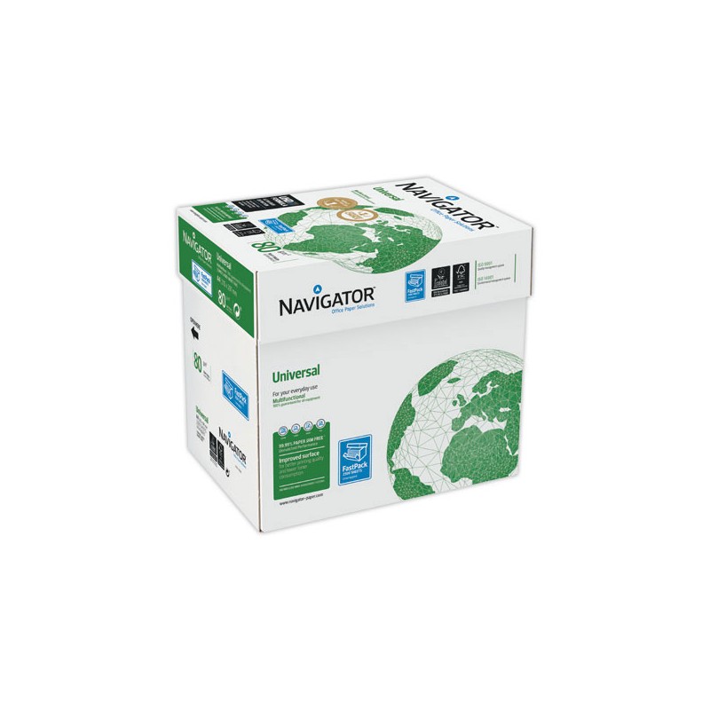 Carton de 2500 feuilles papier NAVIGATOR (FastPack) A4 80G - Navigator