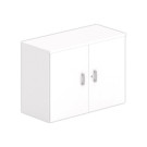 Armoire basse mélamine 2 portes 73x100x42cm blanc - Shopdeschefs