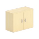Armoire basse mélamine 2 portes 73x100x42cm hêtre - Shopdeschefs