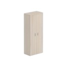 Armoire haute mélamine 2 portes 197x80x42cm acacia - Shopdeschefs