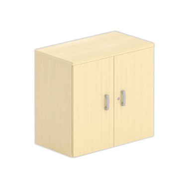 Armoire basse mélamine 2 portes 73x80x42cm hêtre - Shopdeschefs