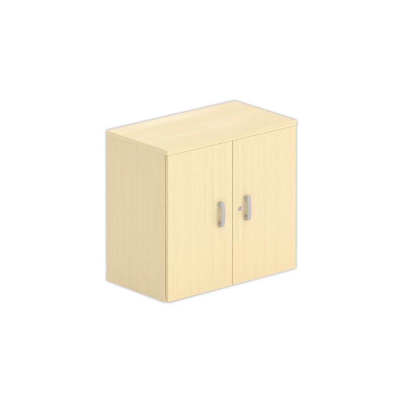 Armoire basse mélamine 2 portes 73x80x42cm hêtre - Shopdeschefs
