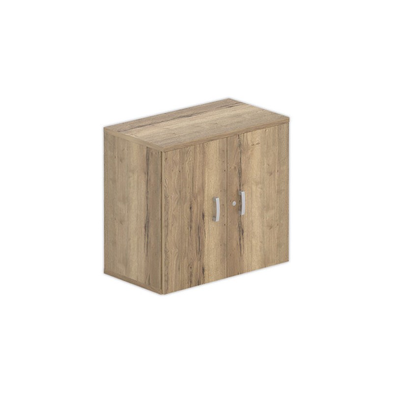 Armoire mélamine 2 portes chêne veiné hauteur 73 cm - Shopdeschefs
