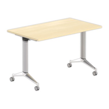 Table rabattable 120x70 hêtre/alu - Shopdeschefs