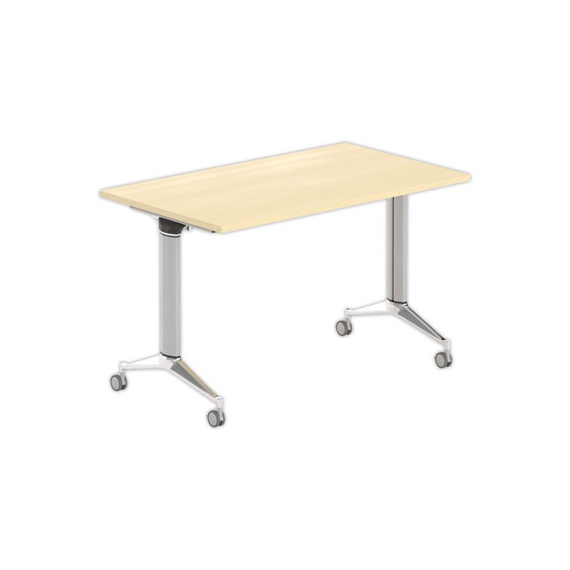 Table rabattable 120x70 hêtre/alu - Shopdeschefs