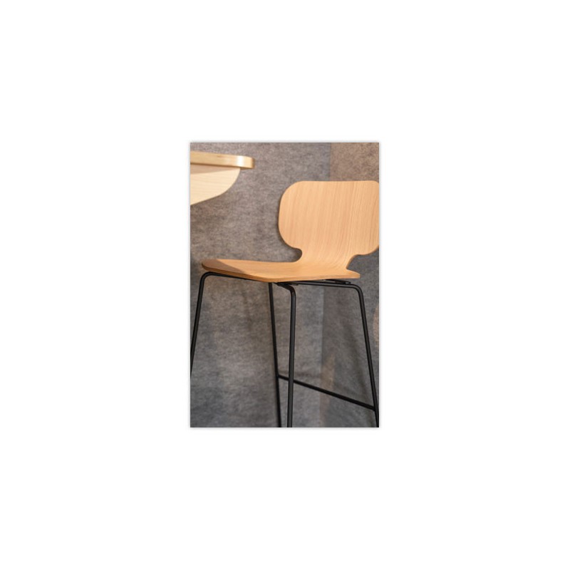 Tabouret pour cabine acoustique 1 personne hêtre - Shopdeschefs
