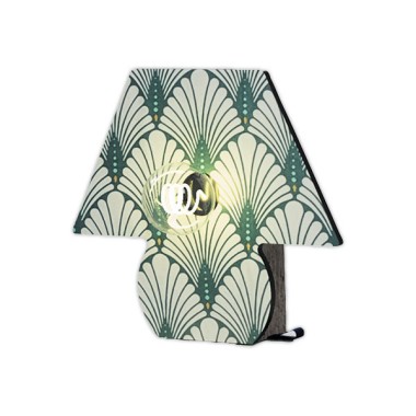 Lampe à poser Monplaisir Reptile vert/blanc - Shopdeschefs