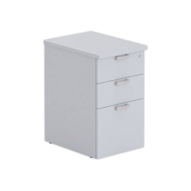 Caisson hauteur bureau gris 3 tir. prof.60cm - Shopdeschefs