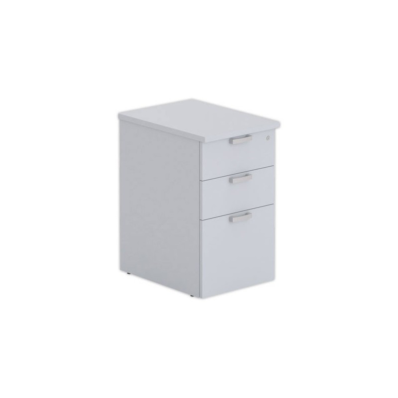 Caisson hauteur bureau gris 3 tir. prof.60cm - Shopdeschefs