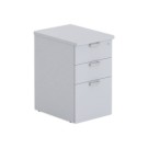 Caisson hauteur bureau gris 3 tir. prof.60cm - Shopdeschefs