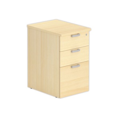 Caisson hauteur bureau hêtre 3 tir. prof.60cm - Shopdeschefs