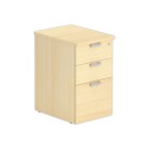 Caisson hauteur bureau hêtre 3 tir. prof.60cm - Shopdeschefs
