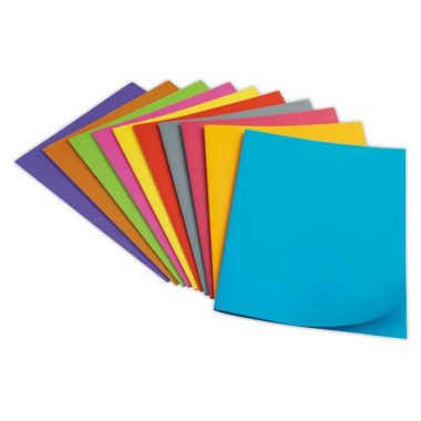 Chemises FIDUCIAL 24x32 cm - couleurs vives 210g x100 - Fiducial Office Solutions
