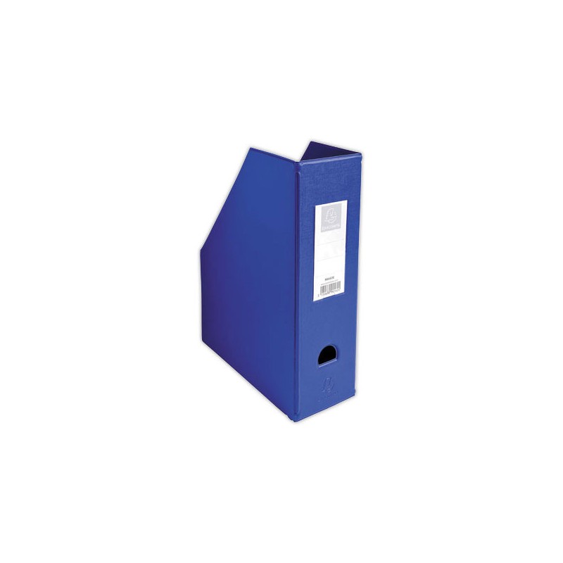 Porte-revues pliable EXACOMPTA en polypropylène-Dos 10 cm- bleu - Exacompta