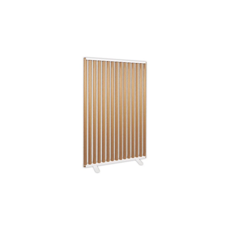 Cloison CLAUSTRA 100 cm structure et socles blanc montée - Shopdeschefs