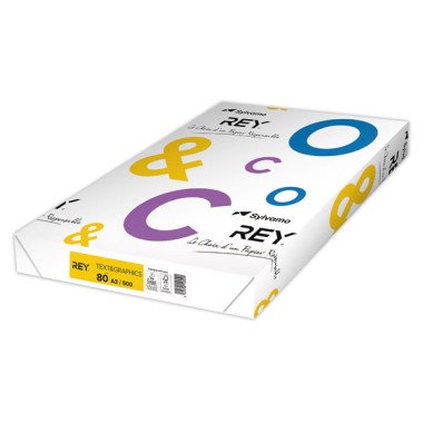Ramette de 500 feuilles de papier blanc Text and Graphics A3 80G - Rey
