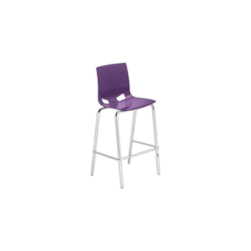 Tabouret haut FONDO HOCKER polypropylène violet - Shopdeschefs